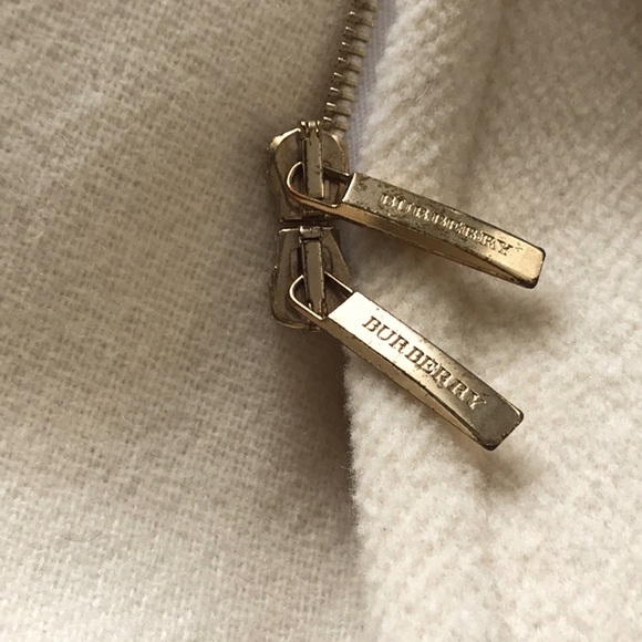 BURBERRY 100% PURE WOOL JACKET WITH 2-WAY ZIPPER, GUC - Picture 9 of 14